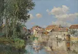 Edmond Marie Petitjean, Untitled, oil on canvas 46 x 66cm
