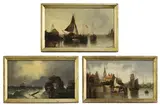 August von Siegen, Untitled, oil on board 18.5 x 31.5cm (3)