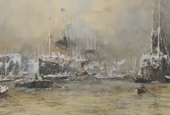 Charles Dixon, Untitled, watercolour heightened with white 52.5 x 73.5cm Provenance: With Eland's Art Gallery