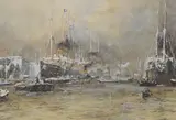 Charles Dixon, Untitled, watercolour heightened with white 52.5 x 73.5cm Provenance: With Eland's Art Gallery