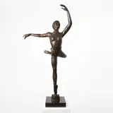 Enzo Plazzotta, Untitled, on a black marble base