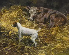 Untitled by Mick Cawston, oil on canvas 51 x 66cm, sold Jun 2024
