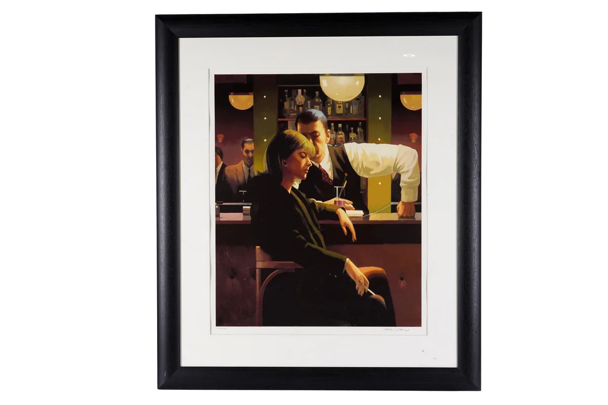 Jack Vettriano, Cocktails and Broken Hearts, screenprint