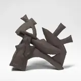 Henry Pim, 'Black sculpture', 1989, Hand-built stoneware, dry and metallic dark brown glaze over a textured body