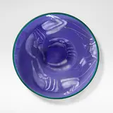 Steven Newell, Charger, 1987, Glass, overlaid and etched with motifs of circus acrobats and elephants