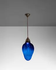 RARE STALACTITE HANGING LAMP by Tiffany Studios, 1919, favrile glass, sold Feb 2026