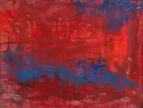 Doris Lindo Lewis, Homage to Clyfford Still, oil on canvas