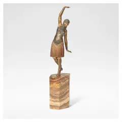 'Dancer of Lebanon' by Demetre Chiparus, circa 1925, Gilt bronze, sold Jun 2026