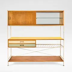 Frank Guille, Untitled, Formica, mahogany, painted steel