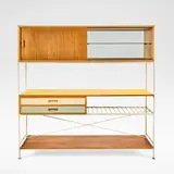 Frank Guille, Untitled, Formica, mahogany, painted steel