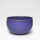Alev Ebüzziya Siesbye, Bowl, 1988, Stoneware, Lapis lazuli blue glaze