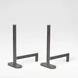 for Dimensione Fuoco by Afra & Tobia Scarpa, Wrought steel, brass, and leather, offered Jun 2026
