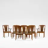 Edward Barnsley, Set of ten dining chairs, circa 1980