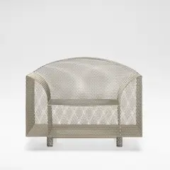 Shiro Kuramata, 'How High the Moon', armchair, designed 1986, Nickel plated steel mesh