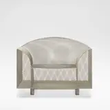 Shiro Kuramata, 'How High the Moon', armchair, designed 1986, Nickel plated steel mesh