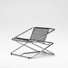 Ron Arad, 'Rocking Chair', designed 1981, manufactured circa 1986, Chromed plated tubular steel, the back and seat with horizontal PVC coated springs