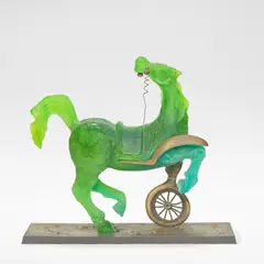 Salvador Dalí, for Daum, 1989, Pâte de verre and bronze