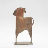 Carlos Mata, Ateneto, late 20th century, Patinated bronze, unique, modelled as a horse