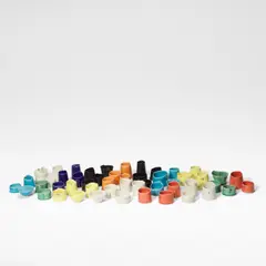 'My Many Coloured Days' by Chun Liao, 2004-2009, Porcelain, glazed in white, blue, dark blue, green, yellow, orange, red, and black, offered Jun 2026