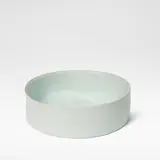 Edmund de Waal, Large low cylinder, circa 2000, Porcelain, pale blue celadon glaze