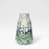 Effie Hegermann-Lindencrone, for Bing & Grøndahl, 1897, Porcelain, decorated with horse chestnut leaves and flowers