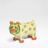 Louis Wain, 'Lucky Bully Bulldog', spill vase, designed circa 1915, executed circa 1930, Bisque porcelain, decorated in polychrome