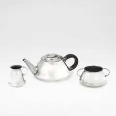 Three-piece tea service by Liberty & Co., 1909, Silver, comprising, offered Mar 2026
