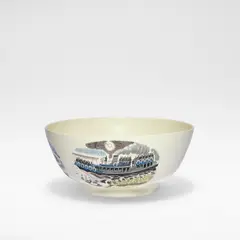 Eric Ravilious, for Wedgwood, Glazed earthenware, the exterior with three panels depicting three stages of a boat race
