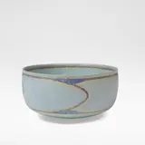 Alev Ebüzziya Siesbye, Bowl, 1981, Stoneware, mottled pale blue, blue and green glazes