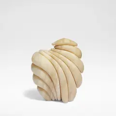 Jesper Neergaard, Abstract form, sculpture, Marble, carved and polished