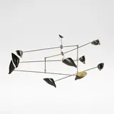 David Weeks Studio, 'Bottle Tiered Mobile No. 405', ceiling light, designed 2014, Powder-coated aluminium, nickel-plated aluminium, stainless steel, electrical fittings