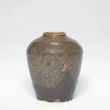 William Staite Murray, Early vase, 1921, Stoneware, running mottled black, brown and iron glazes
