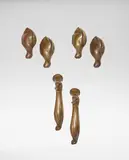 Christian Eriksson, Three sets of door handles, circa 1900, Patinated bronze