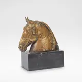 Herbert Haseltine, 'Head of Suffolk Punch', sculpture, 1921, Bronze, raised on a marble base