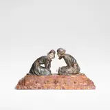 Demetre Chiparus, 'Tendres Promesses', sculpture, circa 1925, Cold painted and gilt bronze