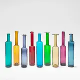 Nanny Still McKinney, Group of nine bottles, circa 1959, Coloured blown glass