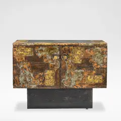 'Patchwork' cabinet by Paul Evans, circa 1970, sold Dec 2025