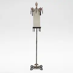 'Ting' lantern, designed 1995 by Mark Brazier-Jones, Patinated bronze and iron, sold Dec 2025