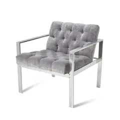 Harvey Probber, Lounge Chair, Model 1427A, upholstery, aluminum, unmarked