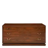 Mid-Century Modern, Chest of Drawers, rosewood veneer, rosewood, brass pulls