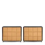 Gilbert Rohde, FOR HERMAN MILLER, mahogany, ultrasuede upholstery, incised '32 A' to back