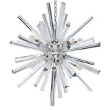Venini, FOR CAMER LIGHTING, glass, polished chrome, unmarked