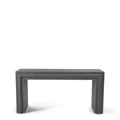 Karl Springer-Style, Custom Console Table, lacquered linen, wood, unmarked
