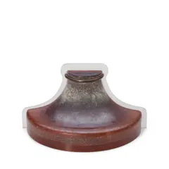 Karl Springer, 'Venetian Wall Sconce', amber glass, Lucite, patinated bronze, steel, single socket, hardwired, incised maker's signature 'Karl Springer'
