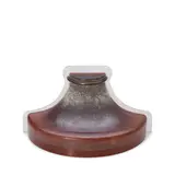 Karl Springer, 'Venetian Wall Sconce', amber glass, Lucite, patinated bronze, steel, single socket, hardwired, incised maker's signature 'Karl Springer'