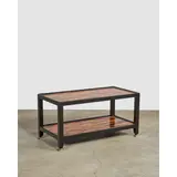 Karl Springer, Telephone Table-Style Coffee Table, macassar ebony, ebonized wood, brass casters