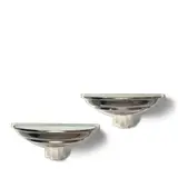 Karl Springer, Pair of 'Spun Shaped' Wall Sconces