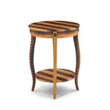 Side Table by Lobel Originals, wood, plywood, cobra snakeskin, sold Mar 2026