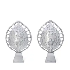 Pair of 'Tortoiseshell' Table Lamps by Arthur Court, cast aluminum, single sockets, unmarked, offered Mar 2026