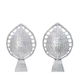 Pair of 'Tortoiseshell' Table Lamps by Arthur Court, cast aluminum, single sockets, unmarked, offered Mar 2026